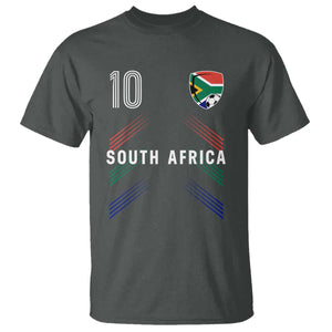 South Africa Soccer Sports Graphic Number 10 Jersey Style T Shirt Proud South African Football Fans Game Day Pride