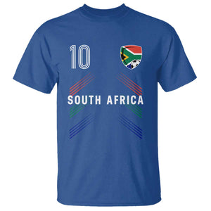 South Africa Soccer Sports Graphic Number 10 Jersey Style T Shirt Proud South African Football Fans Game Day Pride