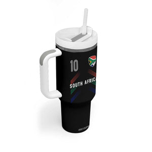 South Africa Soccer Sports Graphic Number 10 Jersey Style Tumbler With Handle Proud South African Football Fans Game Day Pride