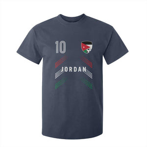Jordan Soccer Sports Graphic Number 10 Jersey Style T Shirt For Kid Proud Jordanian Football Fans Game Day Pride