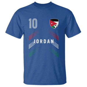 Jordan Soccer Sports Graphic Number 10 Jersey Style T Shirt Proud Jordanian Football Fans Game Day Pride