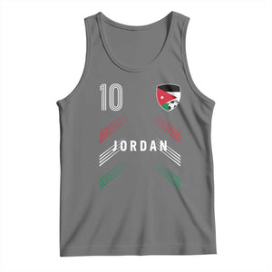 Jordan Soccer Sports Graphic Number 10 Jersey Style Tank Top Proud Jordanian Football Fans Game Day Pride