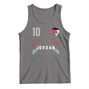 Jordan Soccer Sports Graphic Number 10 Jersey Style Tank Top Proud Jordanian Football Fans Game Day Pride