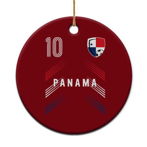 Panama Soccer Sports Graphic Number 10 Jersey Style Ceramic Ornament Proud Panamanian Football Fans Game Day Pride
