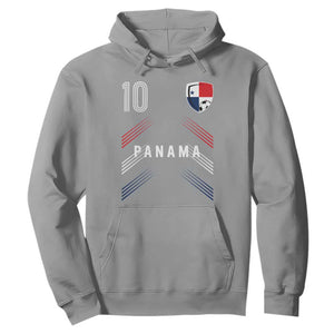Panama Soccer Sports Graphic Number 10 Jersey Style Hoodie Proud Panamanian Football Fans Game Day Pride