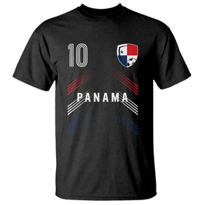 Panama Soccer Sports Graphic Number 10 Jersey Style T Shirt Proud Panamanian Football Fans Game Day Pride