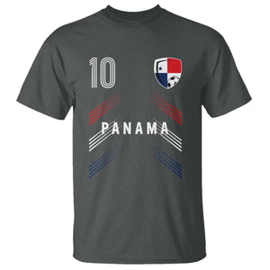 Panama Soccer Sports Graphic Number 10 Jersey Style T Shirt Proud Panamanian Football Fans Game Day Pride