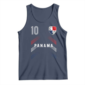 Panama Soccer Sports Graphic Number 10 Jersey Style Tank Top Proud Panamanian Football Fans Game Day Pride