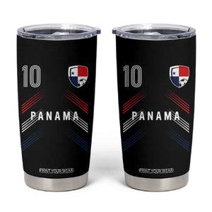 Panama Soccer Sports Graphic Number 10 Jersey Style Tumbler Cup Proud Panamanian Football Fans Game Day Pride