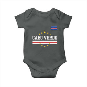 Cabo Verde Athletic Varsity Style Baby Onesie Cape Verde Flag Stars National Pride
