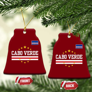 Cabo Verde Athletic Varsity Style Ceramic Ornament Cape Verde Flag Stars National Pride