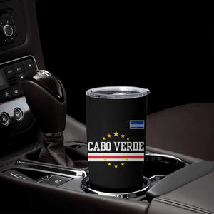 Cabo Verde Athletic Varsity Style Tumbler Cup Cape Verde Flag Stars National Pride