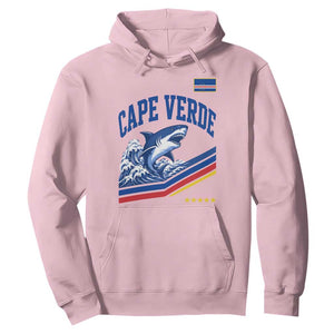 Cape Verde Blue Sharks Ocean Wave Graphic Hoodie Cabo Verde Pride Sports Fans TS02 Light Pink Print Your Wear