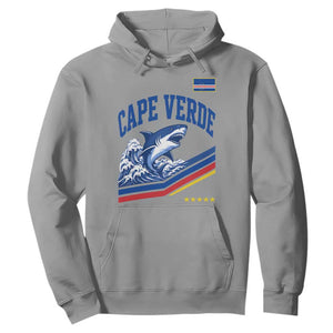 Cape Verde Blue Sharks Ocean Wave Graphic Hoodie Cabo Verde Pride Sports Fans TS02 Sport Gray Print Your Wear