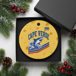 Cape Verde Blue Sharks Ocean Wave Graphic Ceramic Ornament Cabo Verde Pride Sports Fans TS02 1pc Yellow Cheese Print Your Wear