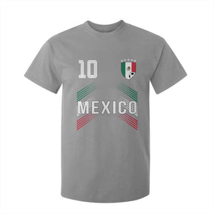 Mexico Soccer Sports Graphic Number 10 Jersey Style T Shirt For Kid Proud Mexican Football Fans Game Day Pride TS02 Sport Gray Print Your Wear