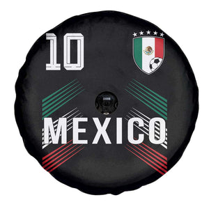 Mexico Soccer Sports Graphic Number 10 Jersey Style Spare Tire Cover Proud Mexican Football Fans Game Day Pride TS02 Print Your Wear