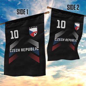 Czech Republic Soccer Sports Graphic Number 10 Jersey Style Garden Flag Proud Czechia Football Fans Game Day Pride TS02 Print Your Wear