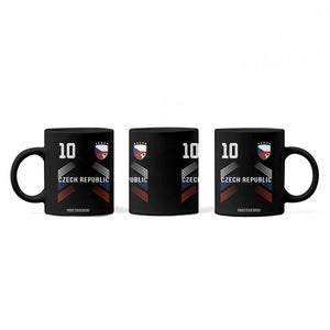 Czech Republic Soccer Sports Graphic Number 10 Jersey Style Coffee Mug Proud Czechia Football Fans Game Day Pride TS02 Print Your Wear