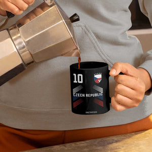 Czech Republic Soccer Sports Graphic Number 10 Jersey Style Coffee Mug Proud Czechia Football Fans Game Day Pride TS02 Print Your Wear