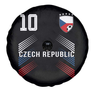 Czech Republic Soccer Sports Graphic Number 10 Jersey Style Spare Tire Cover Proud Czechia Football Fans Game Day Pride TS02 Print Your Wear