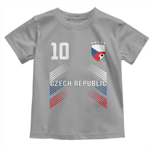 Czech Republic Soccer Sports Graphic Number 10 Jersey Style Toddler T Shirt Proud Czechia Football Fans Game Day Pride TS02 Sport Gray Print Your Wear