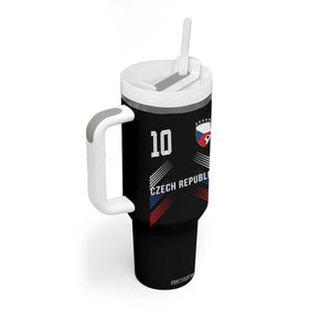 Czech Republic Soccer Sports Graphic Number 10 Jersey Style Tumbler With Handle Proud Czechia Football Fans Game Day Pride TS02 Print Your Wear