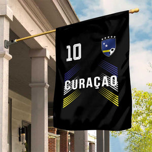 Curacao Soccer Sports Graphic Number 10 Jersey Style Garden Flag Proud Curaçaoans Football Fans Game Day Pride TS02 Print Your Wear