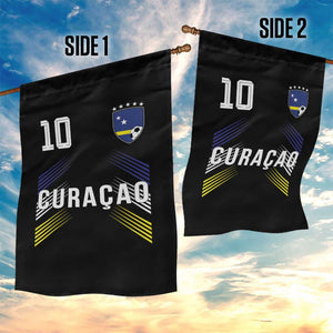 Curacao Soccer Sports Graphic Number 10 Jersey Style Garden Flag Proud Curaçaoans Football Fans Game Day Pride TS02 Print Your Wear