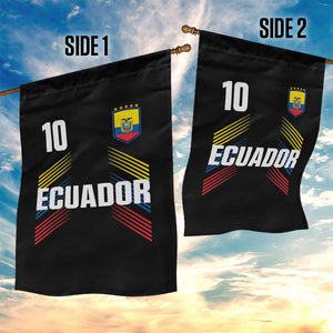 Ecuador Soccer Sports Graphic Number 10 Jersey Style Garden Flag Proud Ecuadorian Football Fans Game Day Pride TS02 Print Your Wear