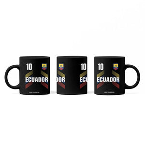 Ecuador Soccer Sports Graphic Number 10 Jersey Style Coffee Mug Proud Ecuadorian Football Fans Game Day Pride TS02 Print Your Wear