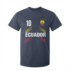 Ecuador Soccer Sports Graphic Number 10 Jersey Style T Shirt For Kid Proud Ecuadorian Football Fans Game Day Pride TS02 Navy Print Your Wear