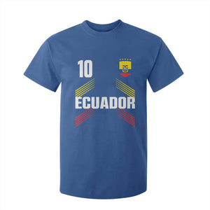 Ecuador Soccer Sports Graphic Number 10 Jersey Style T Shirt For Kid Proud Ecuadorian Football Fans Game Day Pride TS02 Royal Blue Print Your Wear
