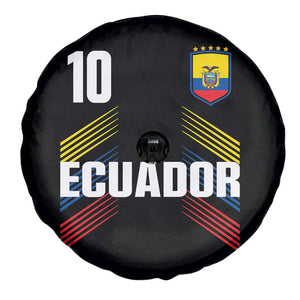 Ecuador Soccer Sports Graphic Number 10 Jersey Style Spare Tire Cover Proud Ecuadorian Football Fans Game Day Pride TS02 Print Your Wear