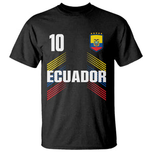 Ecuador Soccer Sports Graphic Number 10 Jersey Style T Shirt Proud Ecuadorian Football Fans Game Day Pride TS02 Black Print Your Wear