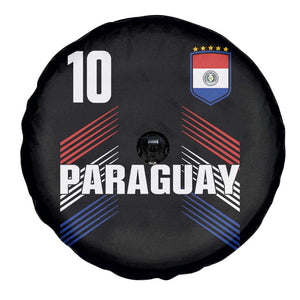 Paraguay Soccer Sports Graphic Number 10 Jersey Style Spare Tire Cover Proud Paraguayan Football Fans Game Day Pride TS02 Print Your Wear