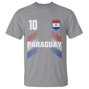 Paraguay Soccer Sports Graphic Number 10 Jersey Style T Shirt Proud Paraguayan Football Fans Game Day Pride TS02 Sport Gray Print Your Wear