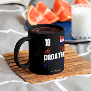 Croatia Soccer Sports Graphic Number 10 Jersey Style Coffee Mug Proud Croatian Football Fans Game Day Pride TS02 Print Your Wear