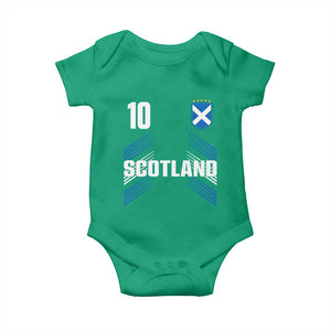 Scotland Soccer Sports Graphic Number 10 Jersey Style Baby Onesie Proud Scottish Football Fans Game Day Pride TS02 Irish Green Print Your Wear