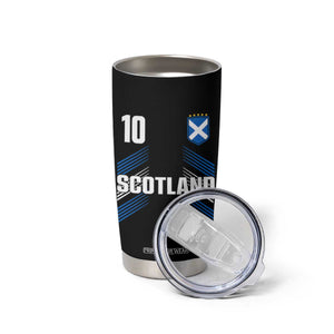 Scotland Soccer Sports Graphic Number 10 Jersey Style Tumbler Cup Proud Scottish Football Fans Game Day Pride TS02 Print Your Wear