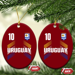 Uruguay Soccer Sports Graphic Number 10 Jersey Style Ceramic Ornament Proud Uruguayan Football Fans Game Day Pride TS02 Print Your Wear