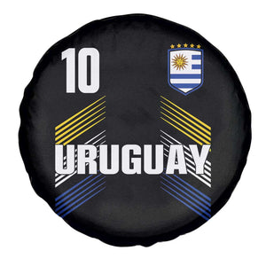 Uruguay Soccer Sports Graphic Number 10 Jersey Style Spare Tire Cover Proud Uruguayan Football Fans Game Day Pride TS02 Print Your Wear