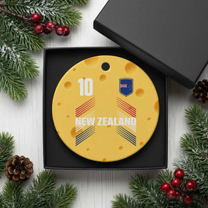 New Zealand Soccer Sports Graphic Number 10 Jersey Style Ceramic Ornament Proud Kiwis Football Fans Game Day Pride TS02 1pc Yellow Cheese Print Your Wear