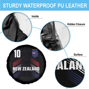 New Zealand Soccer Sports Graphic Number 10 Jersey Style Spare Tire Cover Proud Kiwis Football Fans Game Day Pride TS02 Print Your Wear