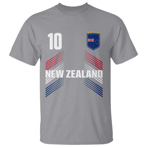 New Zealand Soccer Sports Graphic Number 10 Jersey Style T Shirt Proud Kiwis Football Fans Game Day Pride TS02 Sport Gray Print Your Wear
