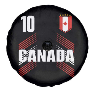 Canada Soccer Sports Graphic Number 10 Jersey Style Spare Tire Cover Proud Canadian Football Fans Game Day Pride TS02 Print Your Wear