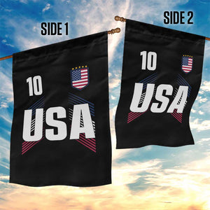 USA Soccer Sports Graphic Number 10 Jersey Style Garden Flag Proud Fans Game Day Pride TS02 Print Your Wear