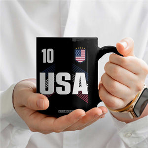 USA Soccer Sports Graphic Number 10 Jersey Style Coffee Mug Proud Fans Game Day Pride TS02 Print Your Wear