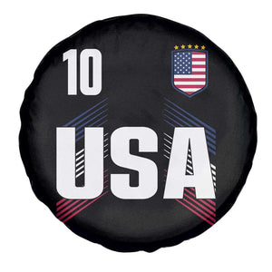 USA Soccer Sports Graphic Number 10 Jersey Style Spare Tire Cover Proud Fans Game Day Pride TS02 Print Your Wear