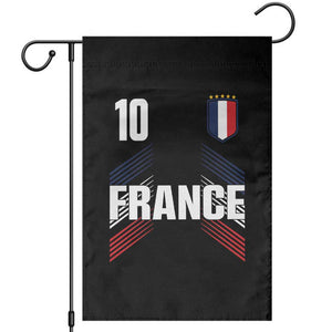 France Soccer Sports Graphic Number 10 Jersey Style Garden Flag Proud French Football Fans Game Day Pride TS02 Black Print Your Wear